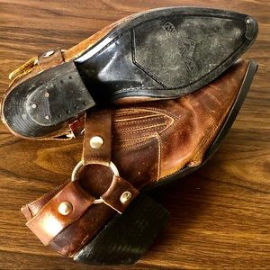 RARE Vintage Maine Woods Leather Booties